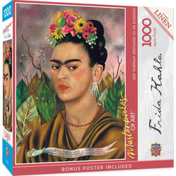 MasterPieces of Art - Frida Kahlo Self Portrait 1000 Piece Jigsaw Puzzle