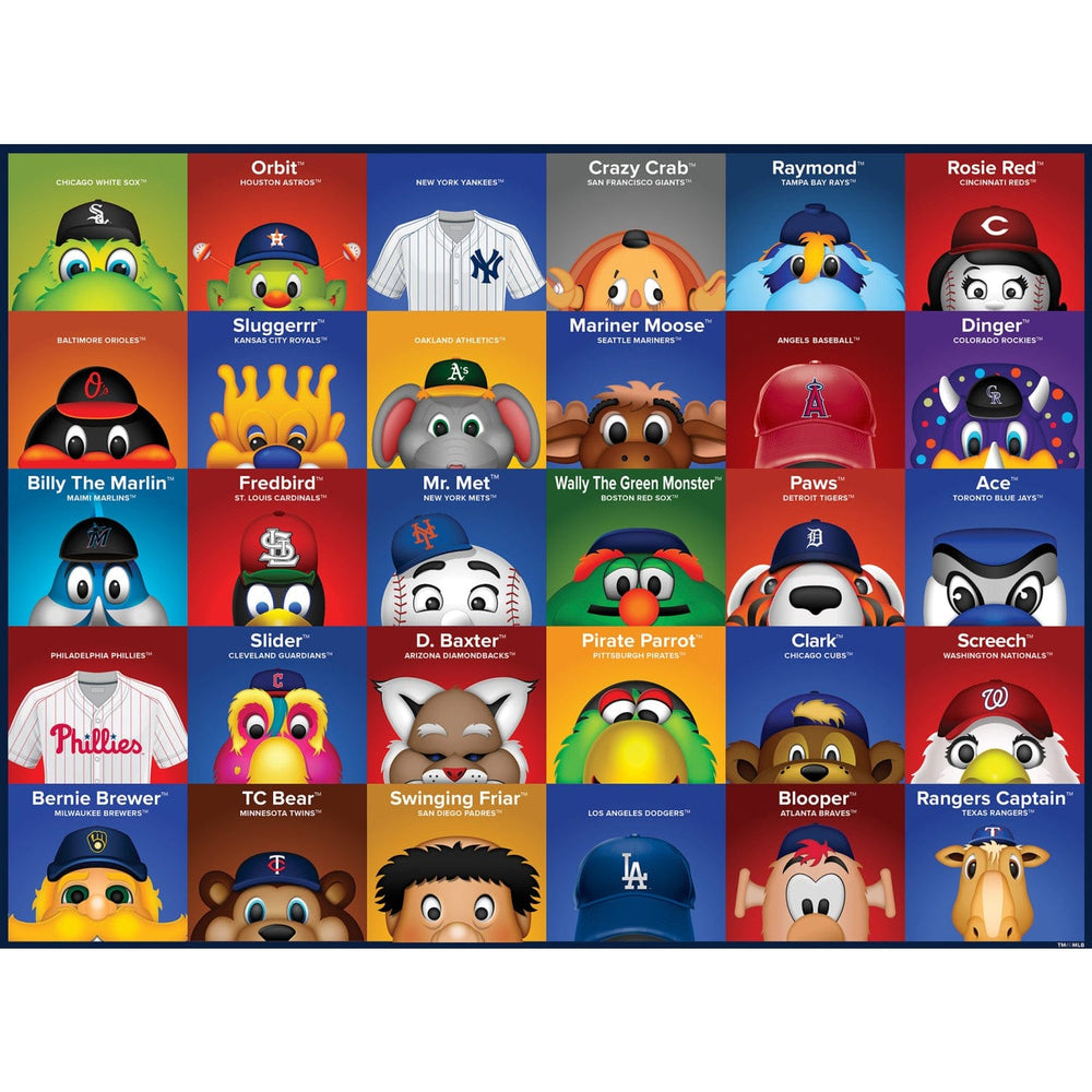 MLB Mascots 100 Piece Jigsaw Puzzle (ONLINE ORDER ONLY)