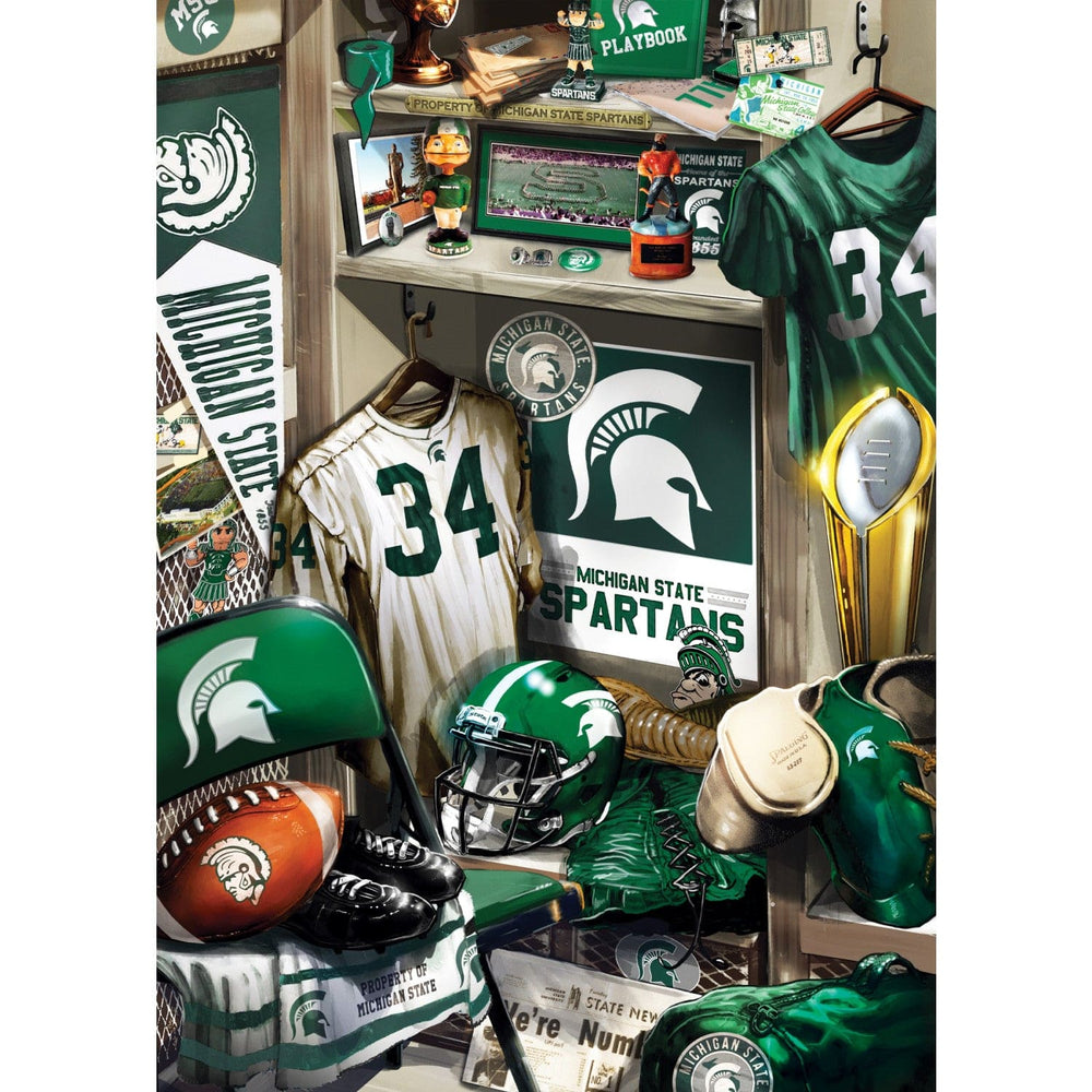 Michigan State Spartans - Locker Room 500 Piece Jigsaw Puzzle (ONLINE ORDER ONLY)
