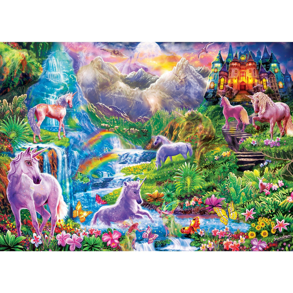 Hidden Images - Unicorns Retreat 500 Piece Jigsaw Puzzle (ONLINE ORDER ONLY)