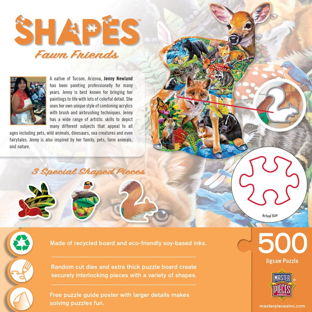 Shapes - Fawn Friends 500 Piece Jigsaw Puzzle (ONLINE ORDER ONLY)