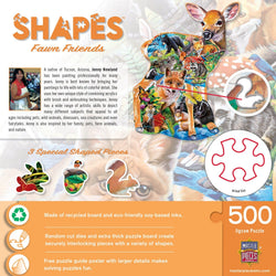 Shapes - Fawn Friends 500 Piece Jigsaw Puzzle (ONLINE ORDER ONLY)