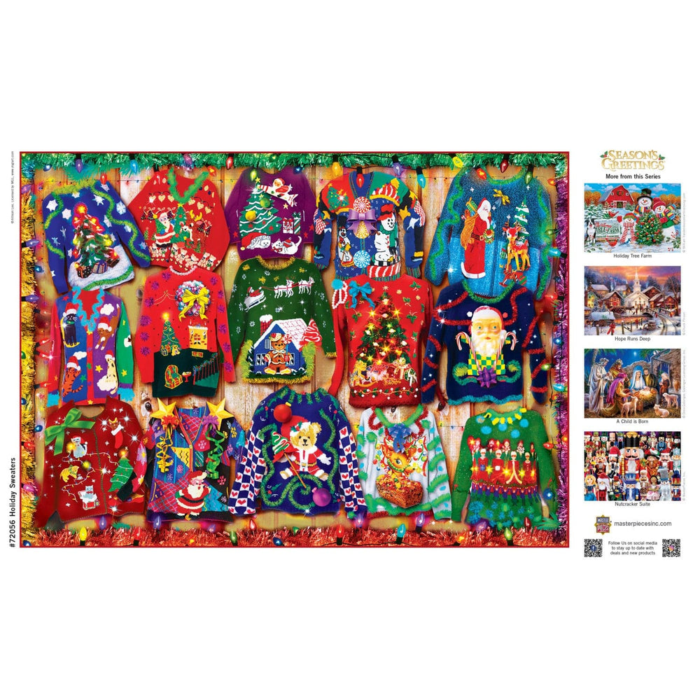 Season's Greetings - Holiday Sweaters 1000 Piece Jigsaw Puzzle (ONLINE ORDER ONLY)