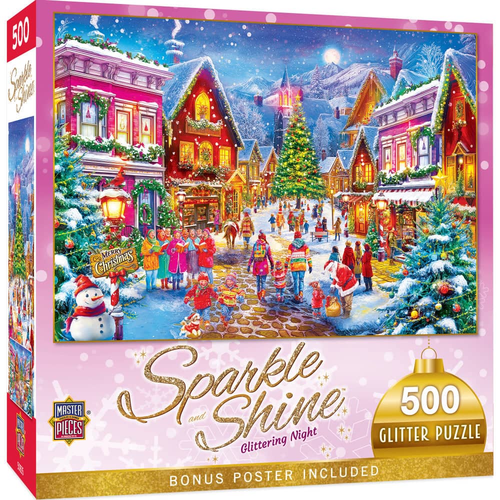 Sparkle & Shine - Glittering Night 500 Piece Glitter Jigsaw Puzzle