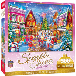 Sparkle & Shine - Glittering Night 500 Piece Glitter Jigsaw Puzzle