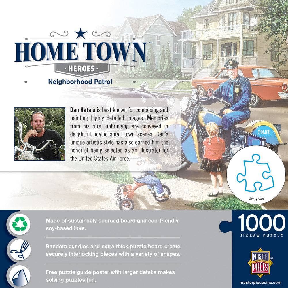 Hometown Heroes - Neighborhood Patrol 1000 Piece Jigsaw Puzzle (ONLINE ORDER ONLY)