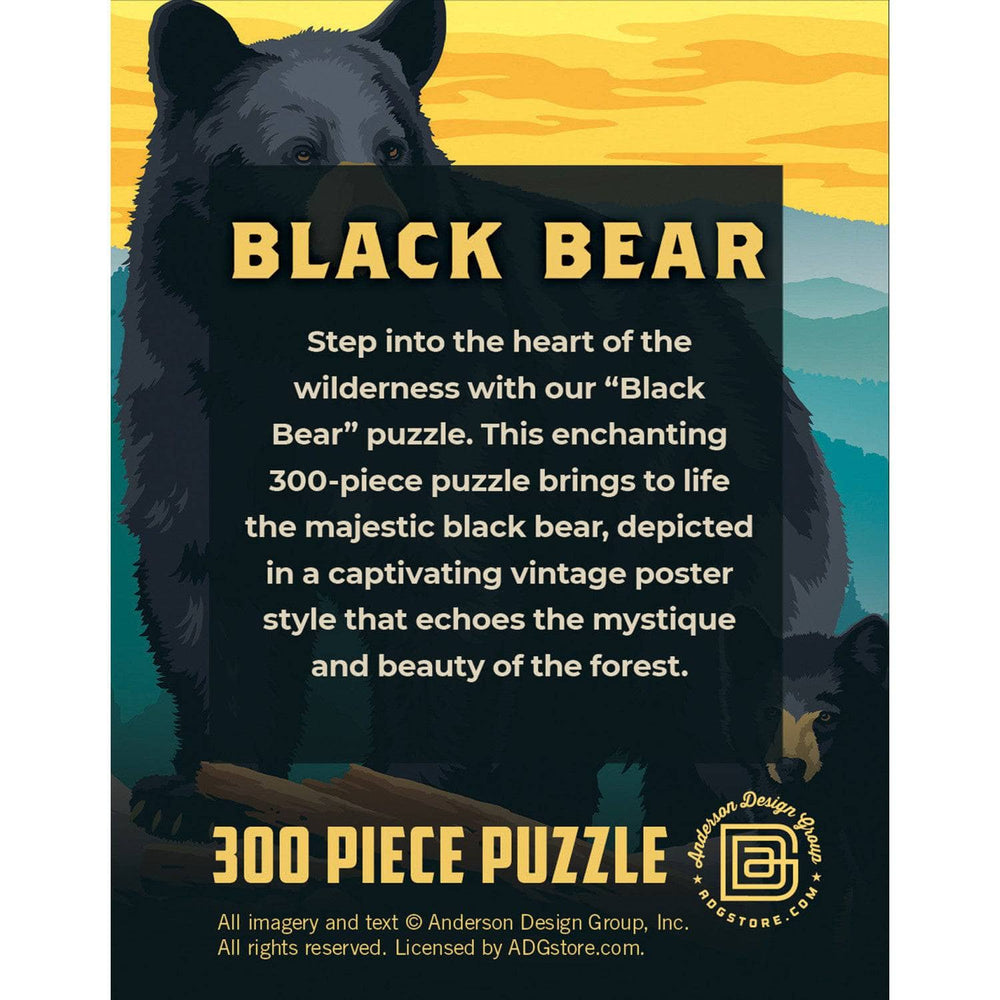 Black Bear 300 Piece Jigsaw Puzzle