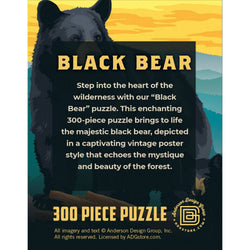 Black Bear 300 Piece Jigsaw Puzzle