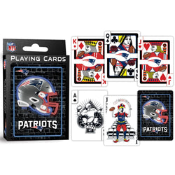 New England Patriots Neon Playing Cards - 54 Card Deck