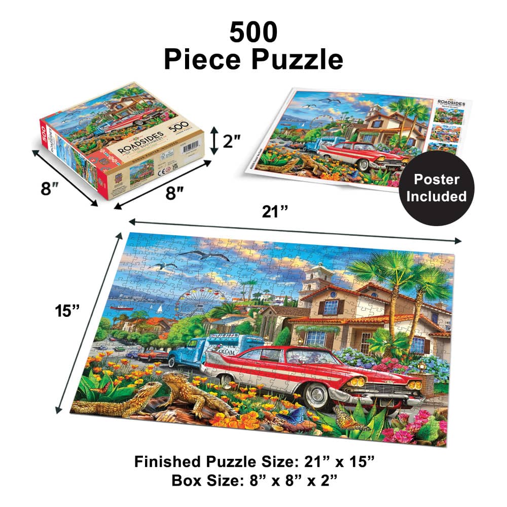 Roadsides of the Southwest - Cruisin' the Coast 500 Piece Jigsaw Puzzle