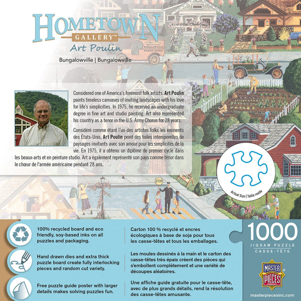 Hometown Gallery - Bungalowville 1000 Piece Jigsaw Puzzle (ONLINE ORDER ONLY)