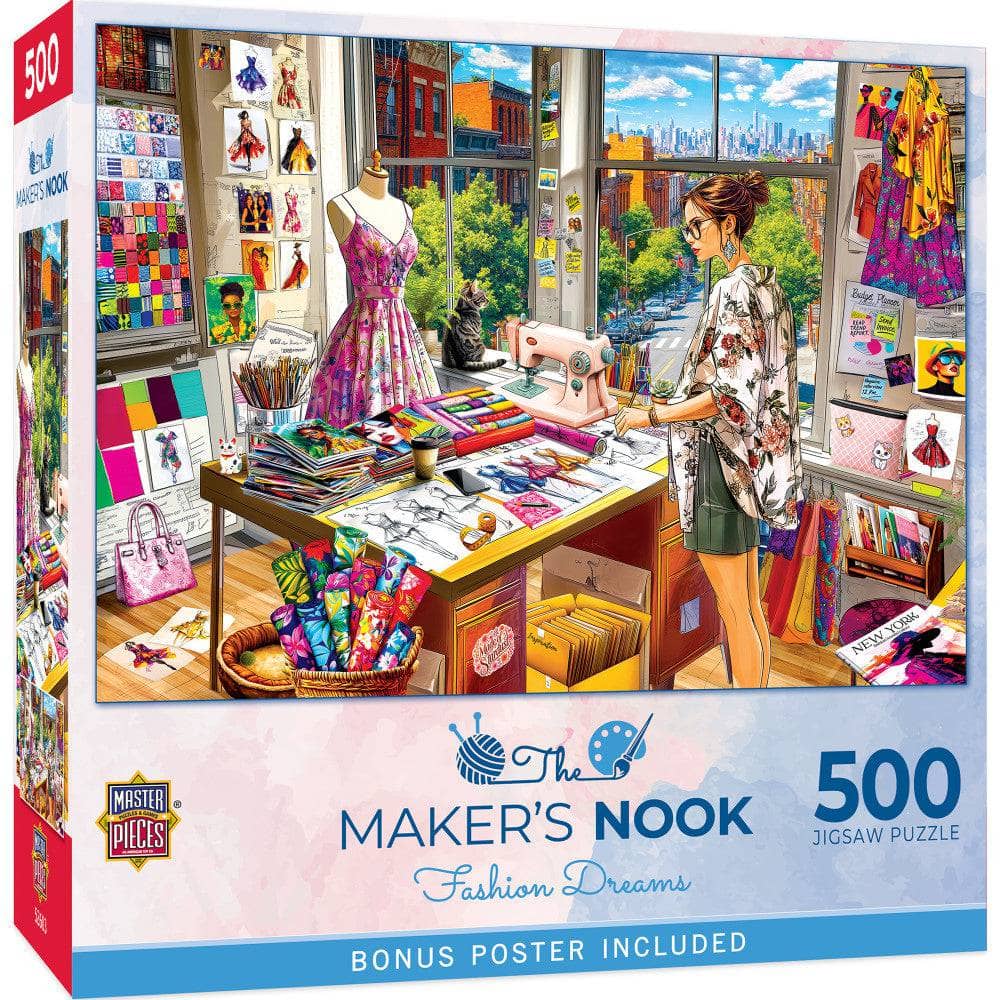 Maker's Nook - Fashion Dreams 500 Piece Jigsaw Puzzle (ONLINE ORDER ONLY)