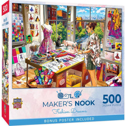 Maker's Nook - Fashion Dreams 500 Piece Jigsaw Puzzle (ONLINE ORDER ONLY)