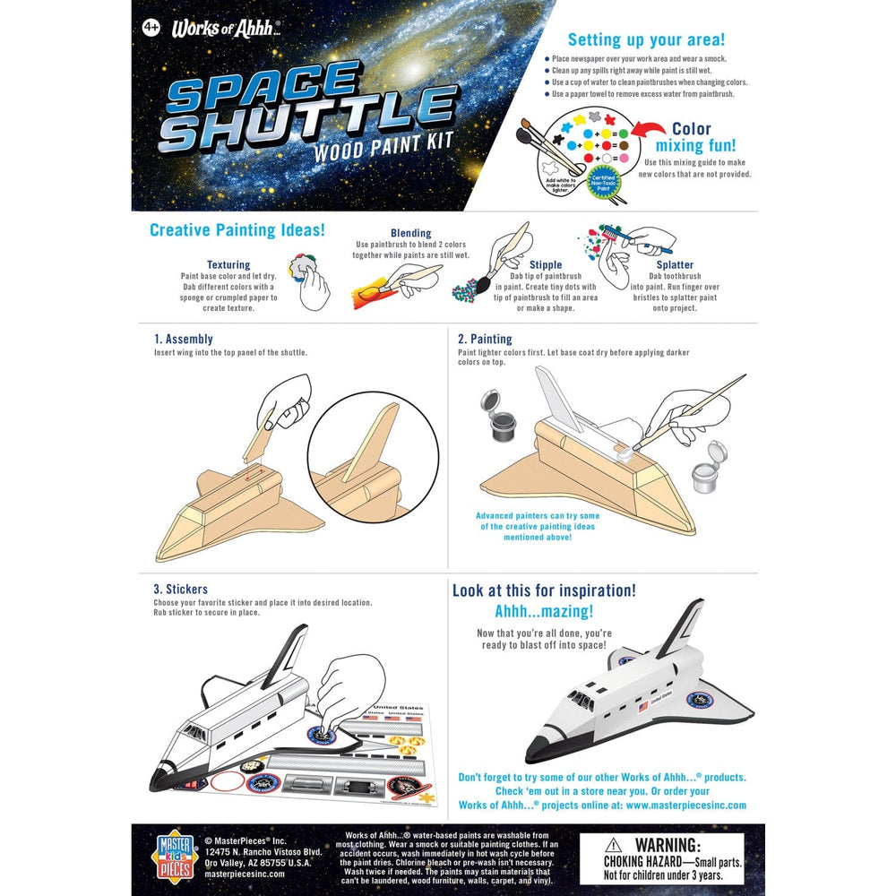 Space Shuttle Wood Craft & Paint Kit (ONLINE ORDER ONLY)