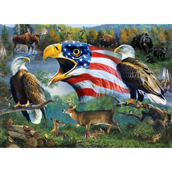 Mossy Oak - Freedom for All 1000 Piece Jigsaw Puzzle (ONLINE ORDER ONLY)