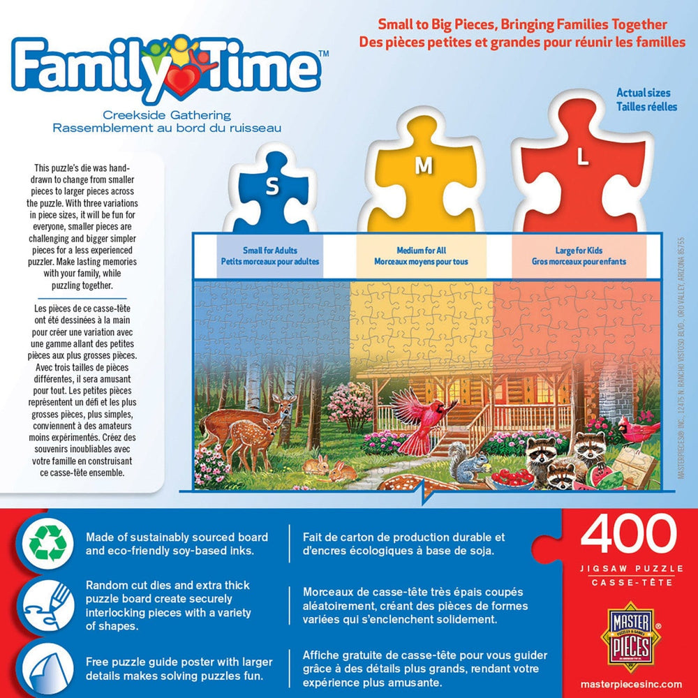Family Time - Creekside Gathering 400 Piece Jigsaw Puzzle (ONLINE ORDER ONLY)