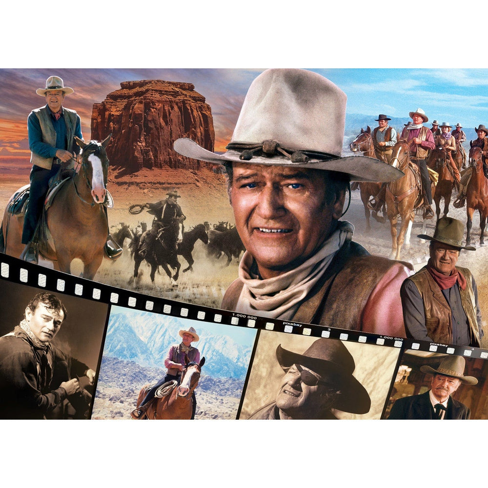 John Wayne Collection - Legend of the Silver Screen 1000 Piece Jigsaw Puzzle (ONLINE ORDER ONLY)