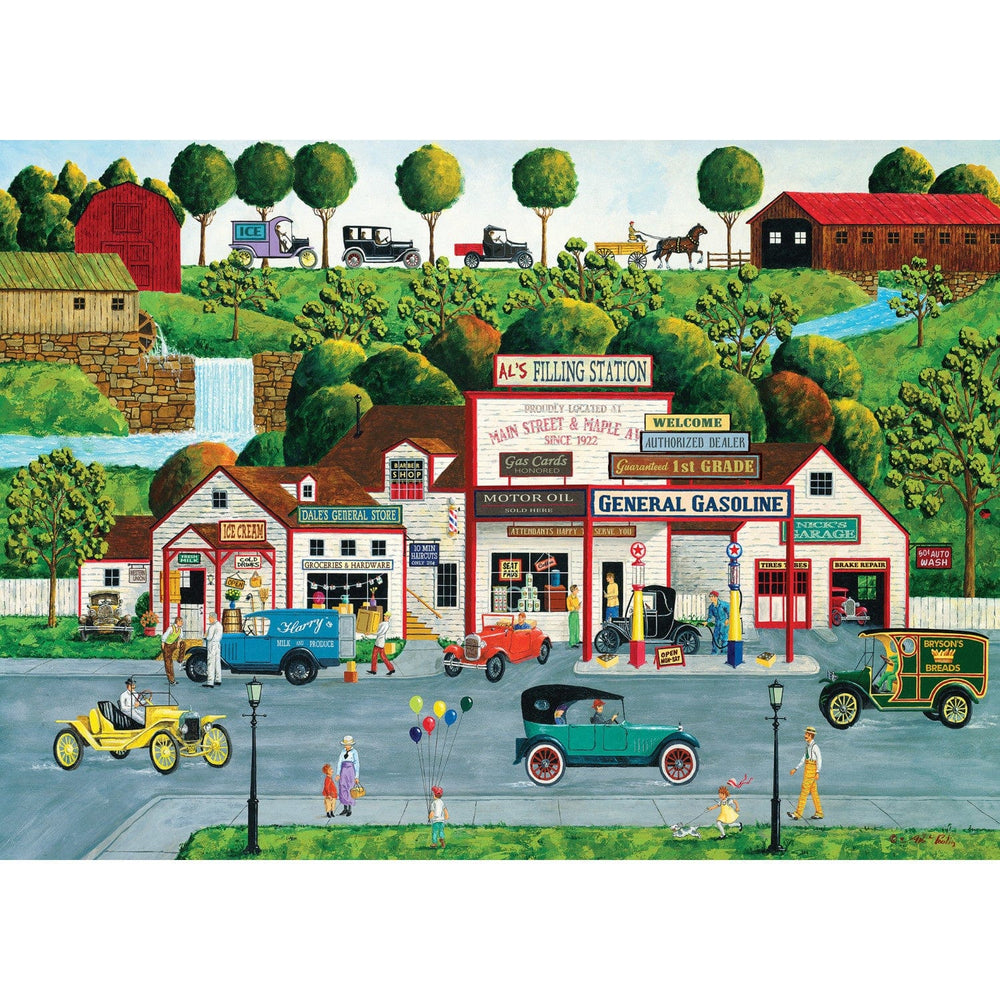 Hometown Gallery - The Old Filling Station 1000 Piece Jigsaw Puzzle (ONLINE ORDER ONLY)
