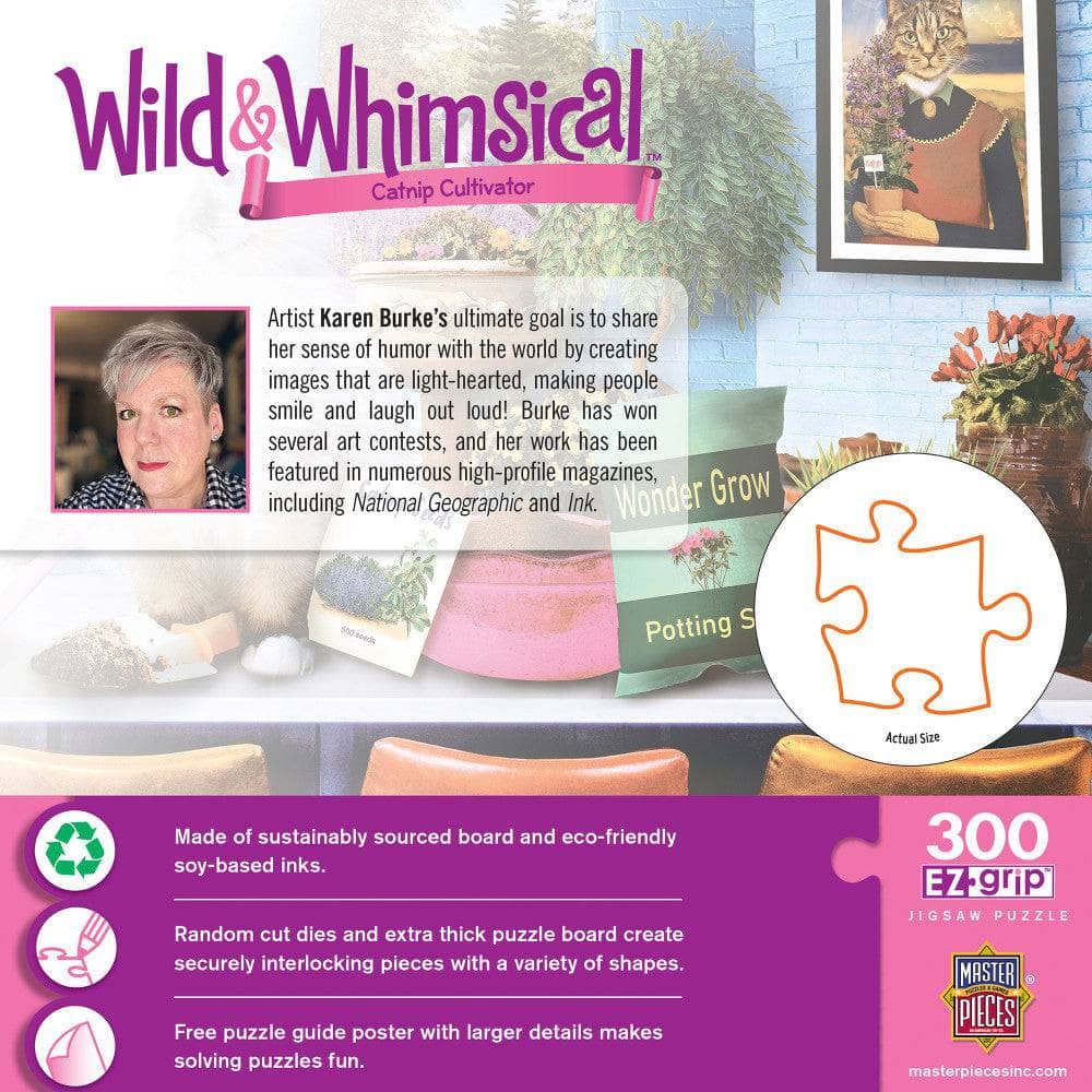 Wild & Whimsical - Catnip Cultivator 300 Piece EZ Grip Jigsaw Puzzle (ONLINE ORDER ONLY)