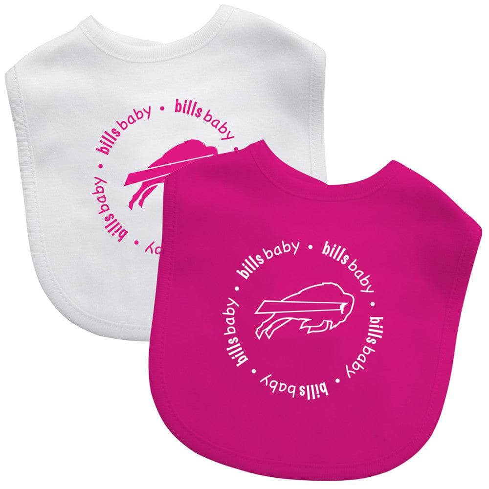 Buffalo Bills - Baby Bibs 2-Pack - Pink (ONLINE ORDER ONLY)