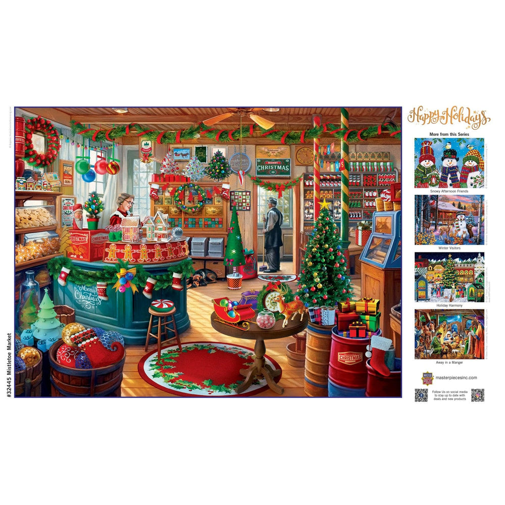 Happy Holidays - Mistletoe Market 300 Piece EZ Grip Jigsaw Puzzle (ONLINE ORDER ONLY)