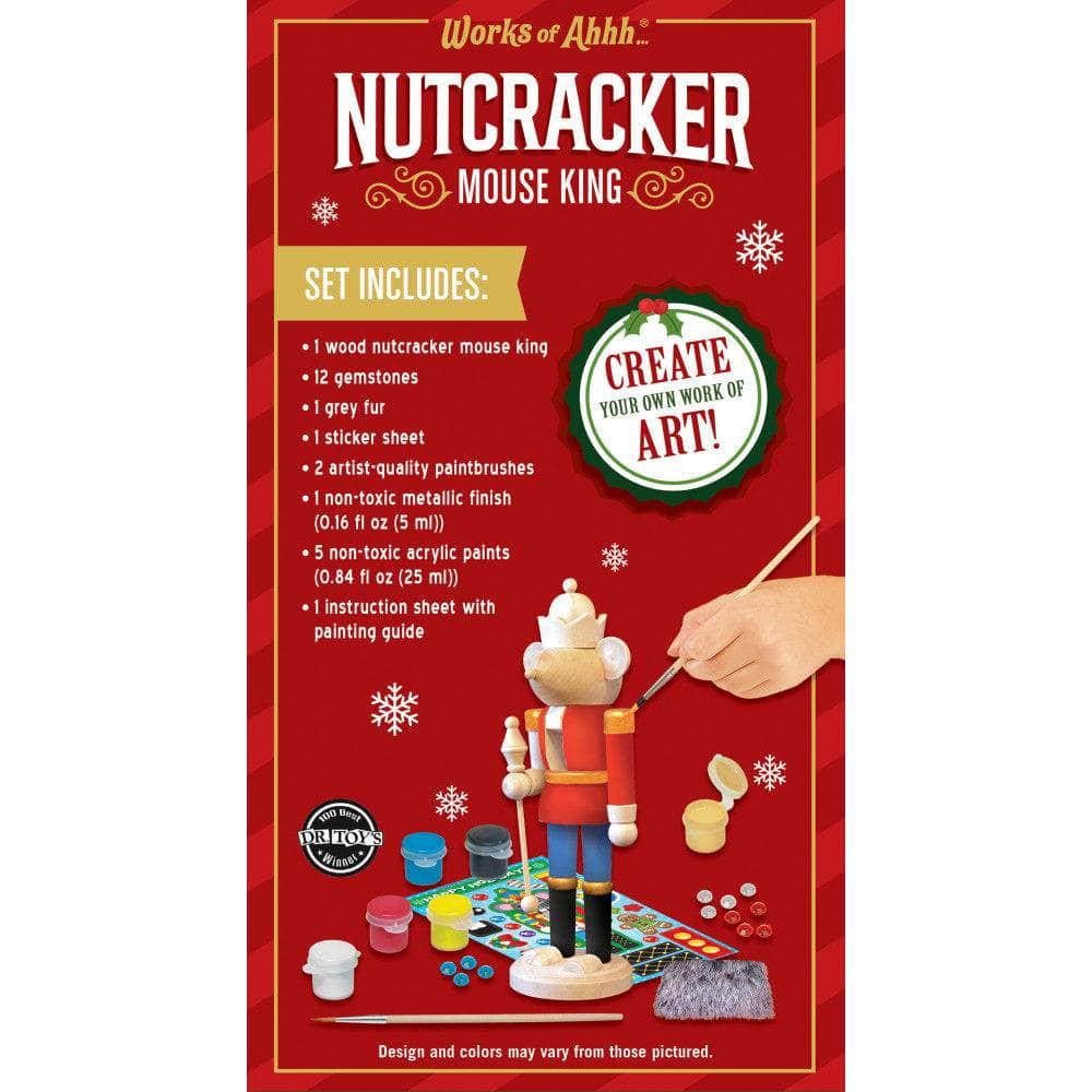 Holiday Craft Kit - Nutcracker Mouse King Wood Paint Kit (ONLINE ORDER ONLY)