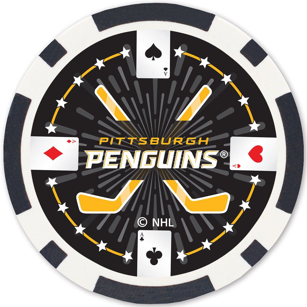 Pittsburgh Penguins 100 Piece Poker Chips (ONLINE ORDER ONLY)