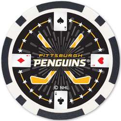 Pittsburgh Penguins 100 Piece Poker Chips (ONLINE ORDER ONLY)