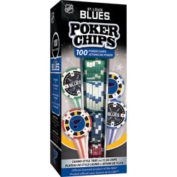 St. Louis Blues 100 Piece Poker Chips (ONLINE ORDER ONLY)