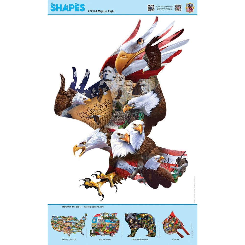 Shapes - Majestic Flight 1000 Piece Shaped Jigsaw Puzzle (ONLINE ORDER ONLY)