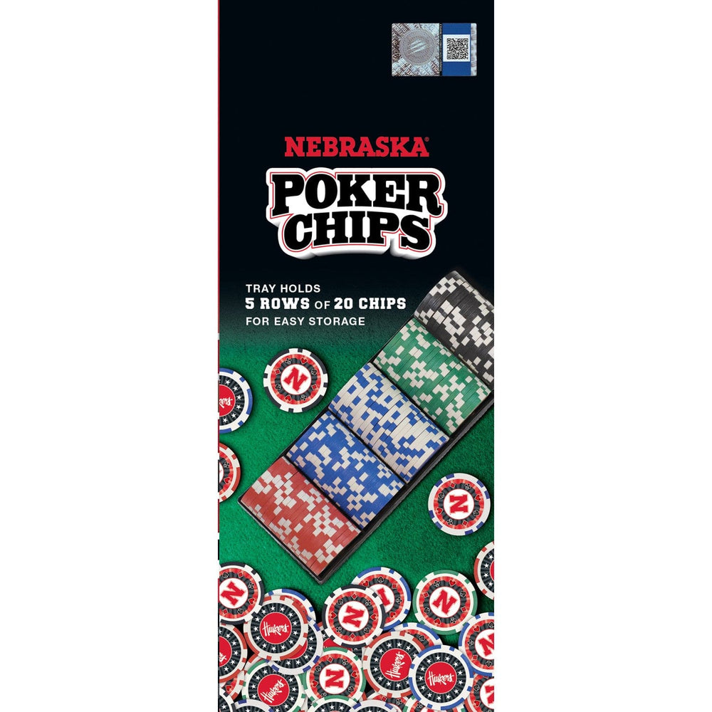Nebraska Cornhuskers 100 Piece Poker Chips (ONLINE ORDER ONLY)