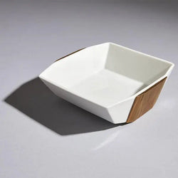Zogan Bowl - Fusion of Porcelain and Walnut (ONLINE ORDER ONLY)