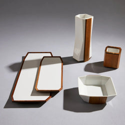 Zogan Tray - Fusion of Porcelain and Walnut (ONLINE ORDER ONLY)