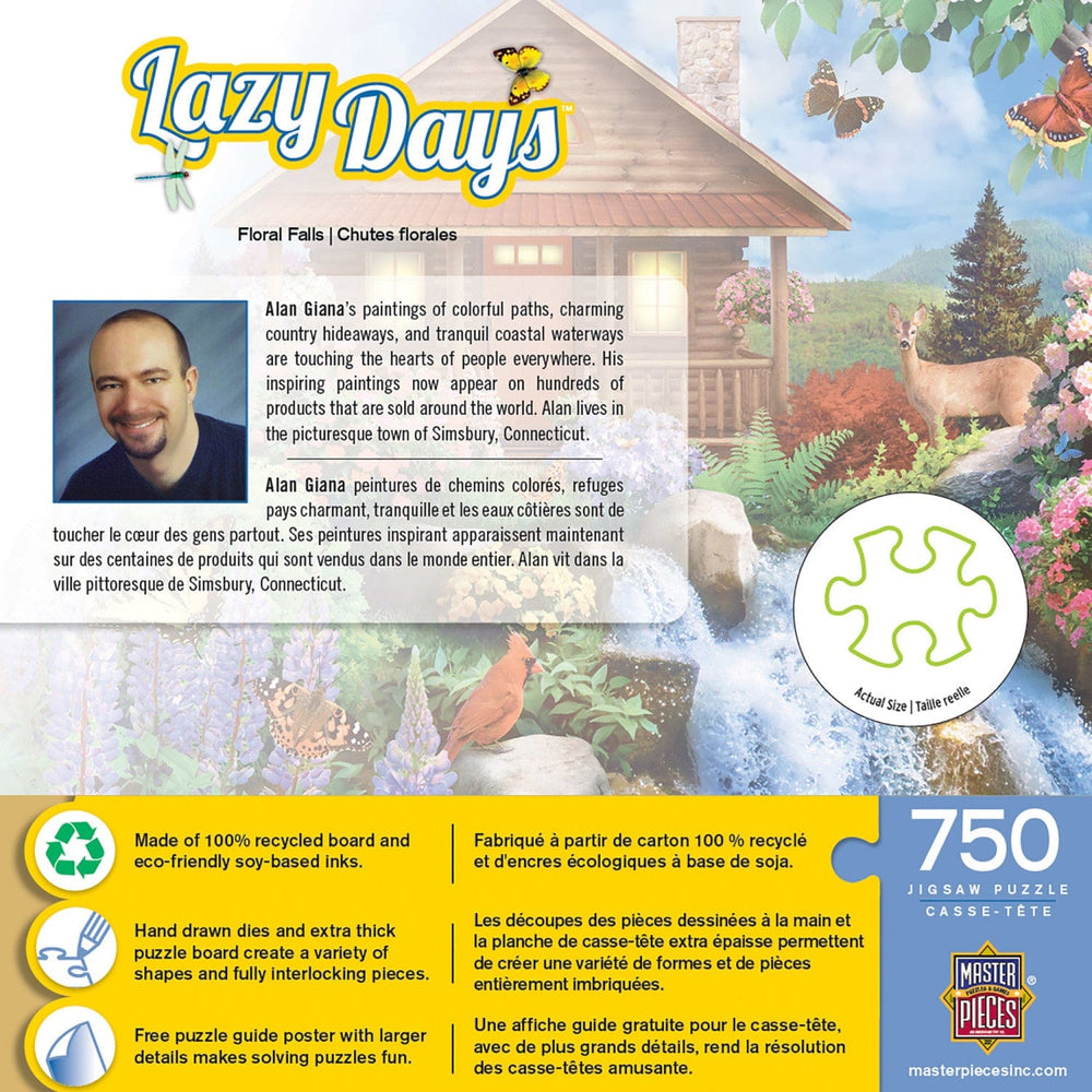 Lazy Days - Floral Falls 750 Piece Jigsaw Puzzle (ONLINE ORDER ONLY)