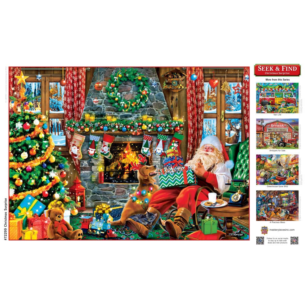 Seek & Find - Christmas Surprise 1000 Piece Jigsaw Puzzle