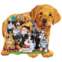 Puppy Pals - 100 Piece Shaped Jigsaw Puzzle (ONLINE ORDER ONLY)