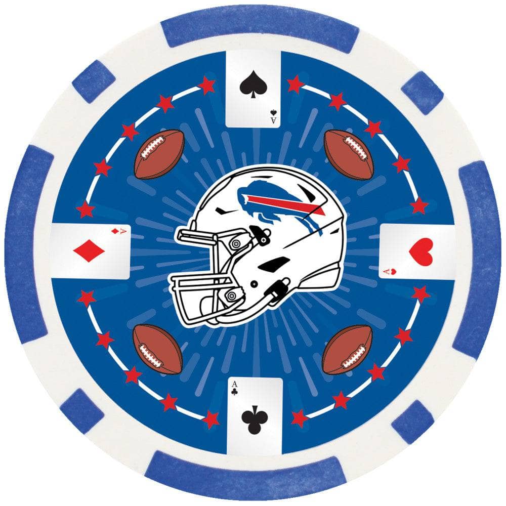 Buffalo Bills 100 Piece Poker Chips (ONLINE ORDER ONLY)