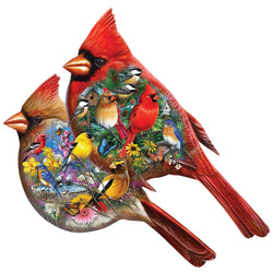 Shapes - Cardinals 1000 Piece Shaped Jigsaw Puzzle (ONLINE ORDER ONLY)