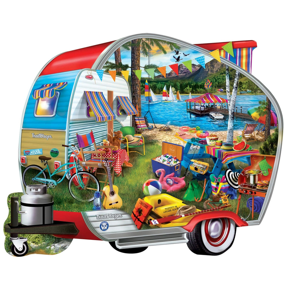 Shapes - Happy Campers 1000 Piece Shaped Jigsaw Puzzle (ONLINE ORDER ONLY)