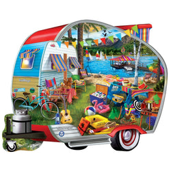 Shapes - Happy Campers 1000 Piece Shaped Jigsaw Puzzle (ONLINE ORDER ONLY)