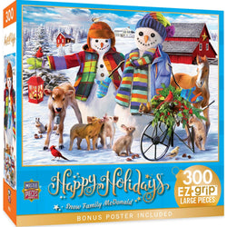 Happy Holidays - Snow Family McDonald 300 Piece EZ Grip Jigsaw Puzzle (ONLINE ORDER ONLY)