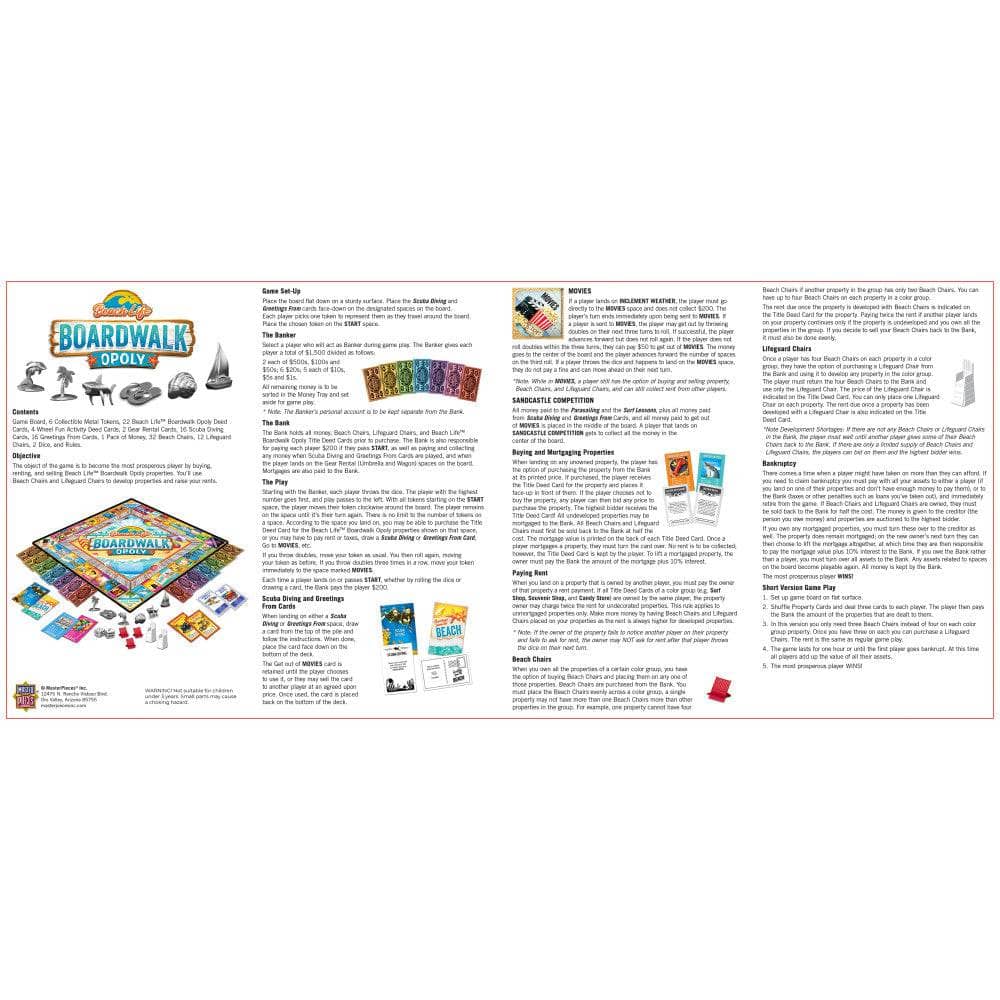 Beach Life - Boardwalk Opoly (ONLINE ORDER ONLY)