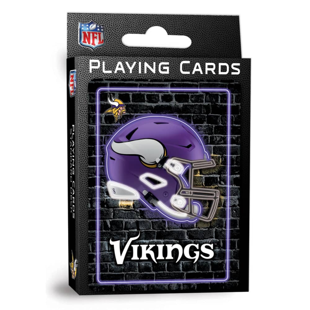 Minnesota Vikings Neon-Styled Playing Cards - 54 Card Deck (ONLINE ORDER ONLY)