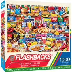 Flashbacks - Kids Favorite Foods 1000 Piece Jigsaw Puzzle (ONLINE ORDER ONLY)