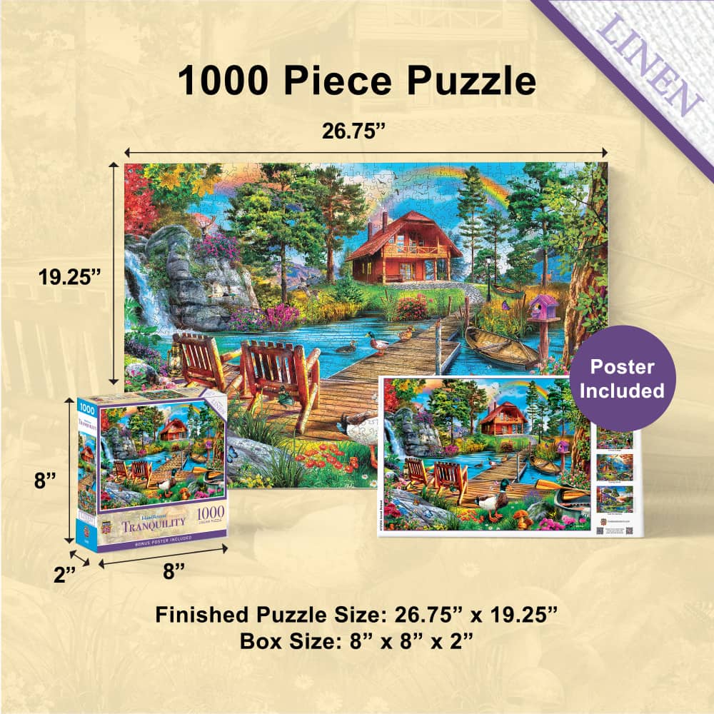 Tranquility - Island Retreat 1000 Piece Jigsaw Puzzle