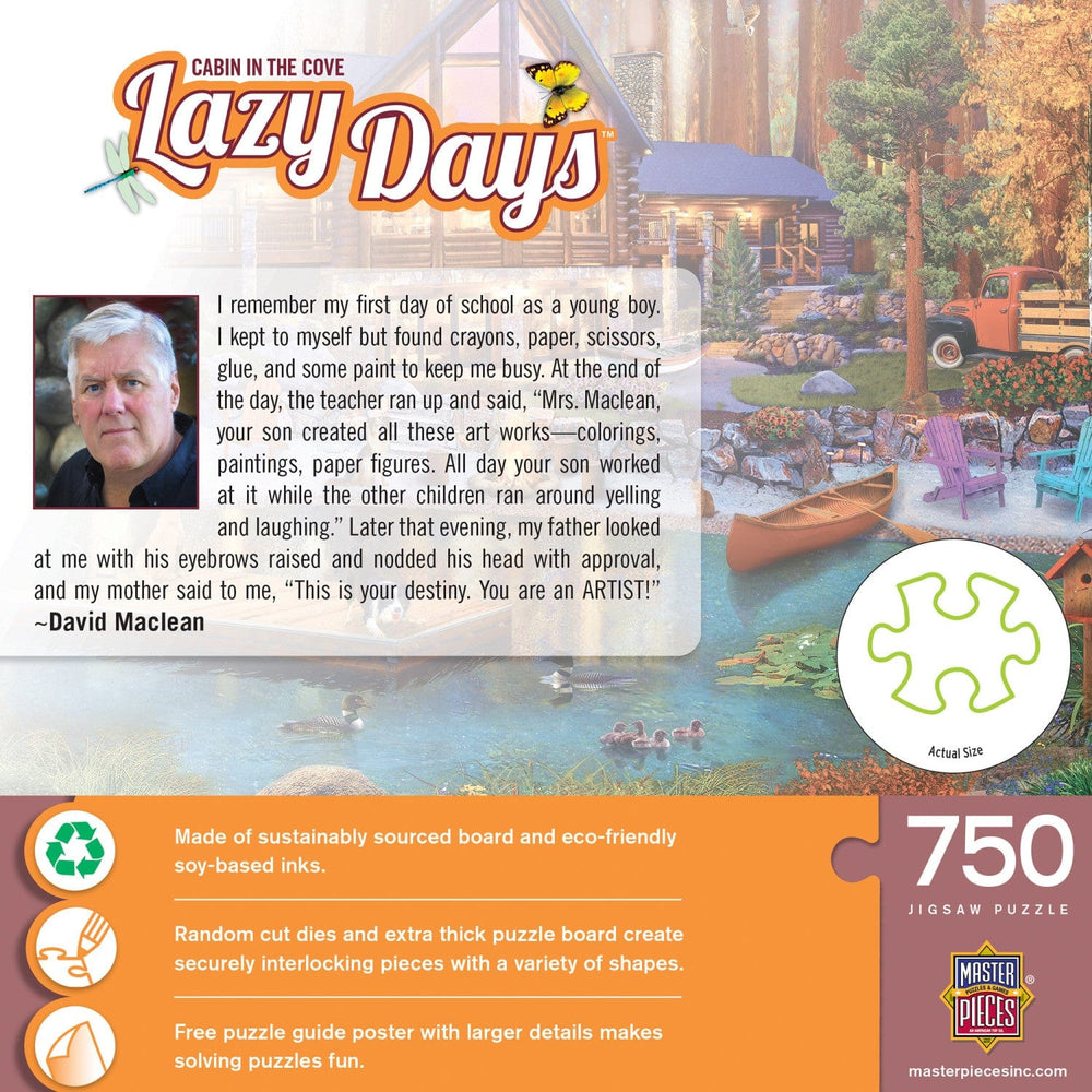 Lazy Days - Cabin in the Cove 750 Piece Jigsaw Puzzle (ONLINE ORDER ONLY)