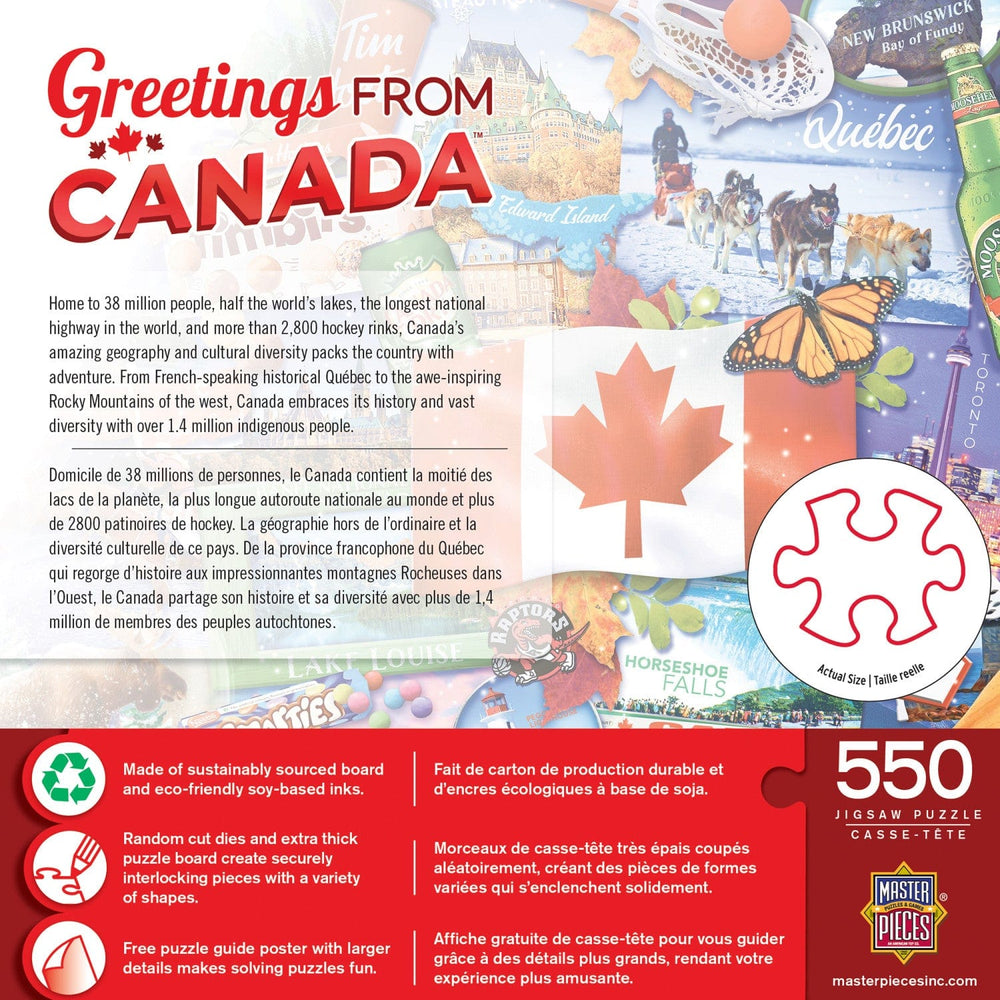 Greetings From Canada - 550 Piece Jigsaw Puzzle (ONLINE ORDER ONLY)