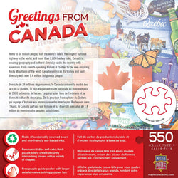 Greetings From Canada - 550 Piece Jigsaw Puzzle (ONLINE ORDER ONLY)