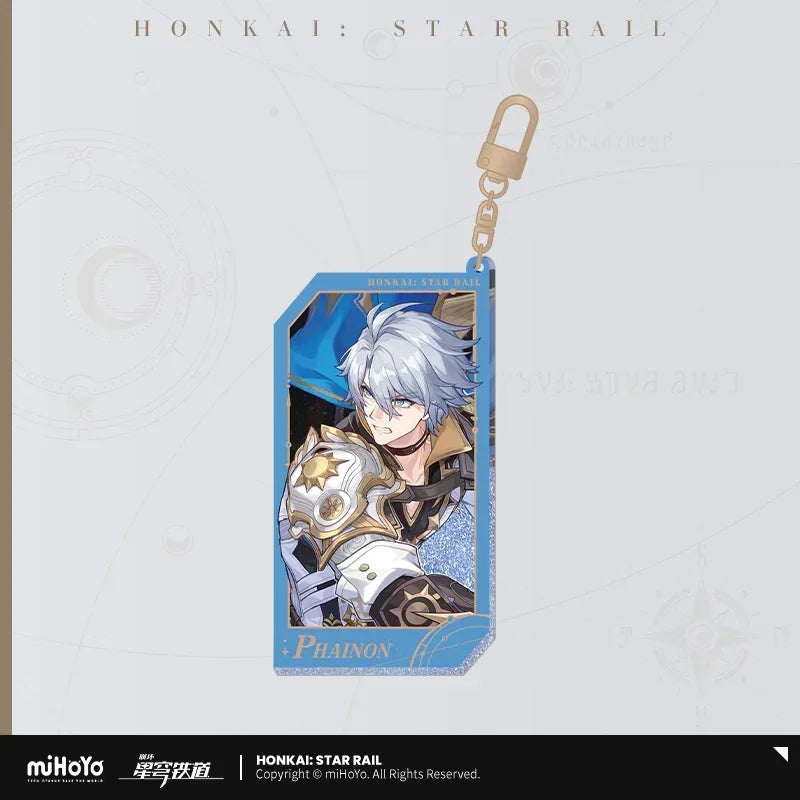 Honkai: Star Rail Invitation From The Stellar Series Glitter Quicksand Acrylic Keychain
