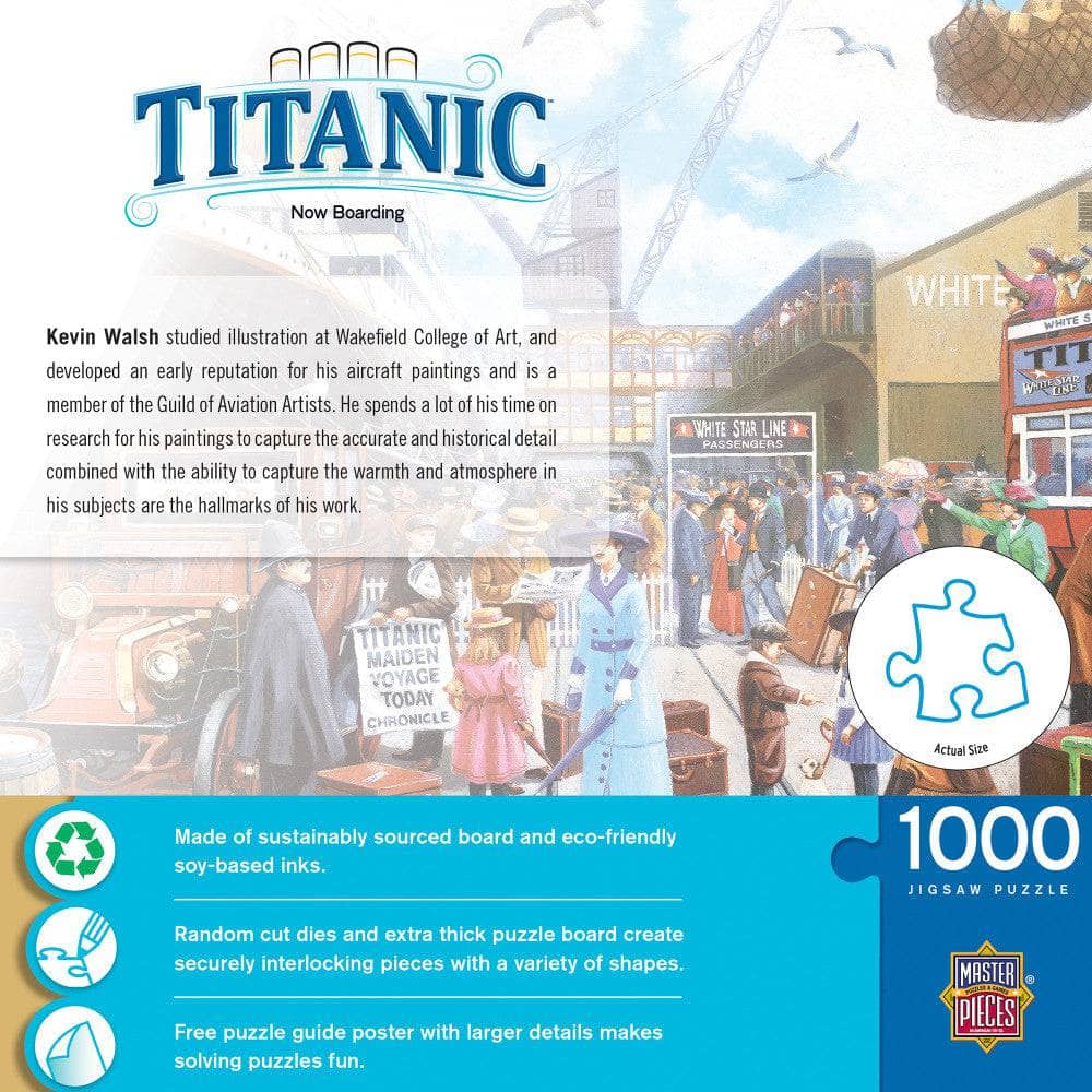 Titanic - Now Boarding 1000 Piece Jigsaw Puzzle (ONLINE ORDER ONLY)